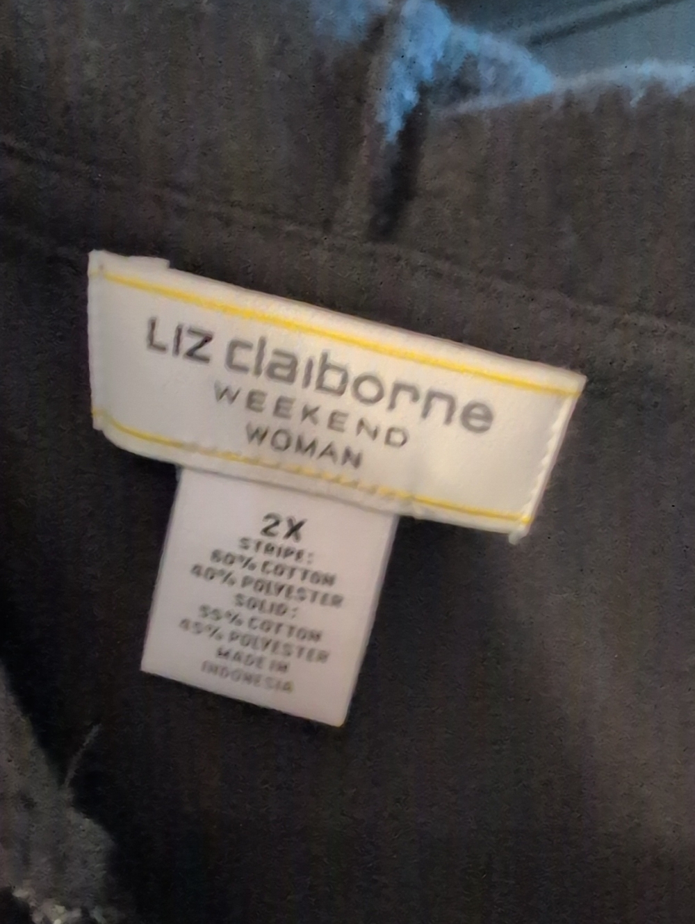 Liz Claiborne Black Hooded Zip Cardigan with White Stripes and Red Accent - Picture 4 of 7